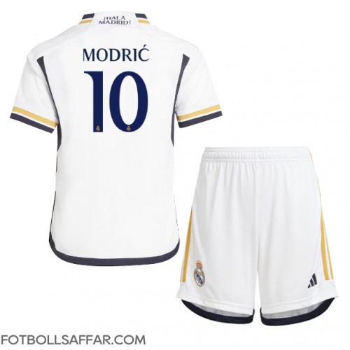 Real Madrid Luka Modric #10 Hemmadräkt Barn 2023-24 Kortärmad (+ Korta byxor)